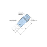 Basic Holder 45° TYPE S Tilt Type HSK - Big-tools Industrial Supply Tools for Metal Cutting